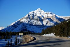 05 Mount Whymper Early Morning From Highway 93 Just After Castle Junction Driving To Radium In Winter.jpg